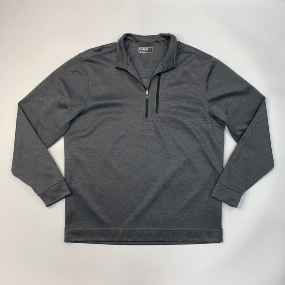 Bolle Sweatshirt Mens M Medium Charcoal Quarter Zip Golf Performance Pullover - Picture 2 of 13